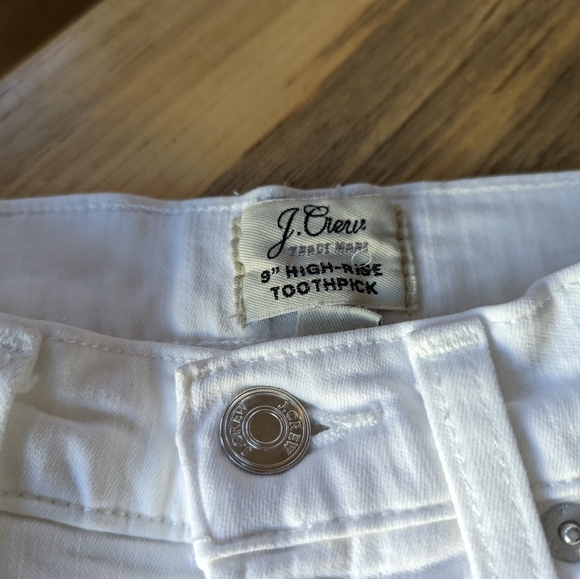 J Crew Toothpick White Jeans - Picture 2 of 2